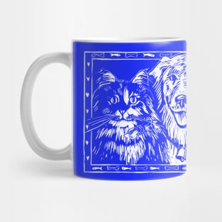 Cat and Dog Best Buddies Mug